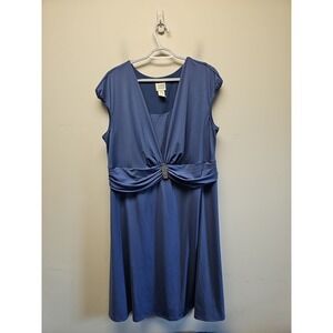 Candlelight & Champagne Art To Wear Dress Gown‎ Glam Gathered Gem Waist 20